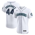 Men's Seattle Mariners Julio RodrÃ­guez  White Home Elite Player Jersey