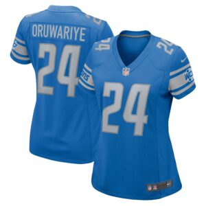 Amani Oruwariye Detroit Lions  Women's Game Jersey - Blue