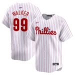 Men's Philadelphia Phillies #99 Taijuan Walker  White Home Limited Player Jersey