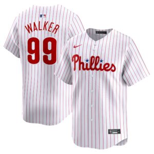 Men's Philadelphia Phillies #99 Taijuan Walker  White Home Limited Player Jersey