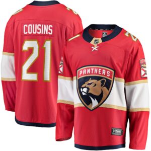 Nick Cousins Florida Panthers Home Breakaway Player Jersey - Red