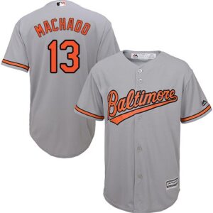 Baltimore Orioles #13 Manny Machado Grey New Cool Base Stitched Jersey