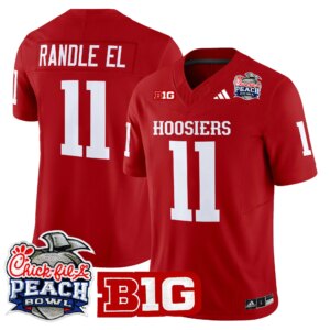 Randle El #11 Ndiana Hoosiers IH 2026 Peach Bowl Vapor Limited Jersey - All Stitched