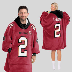 Adult E.E 2 Tampa Bay Football Unisex Blanket Hoodie