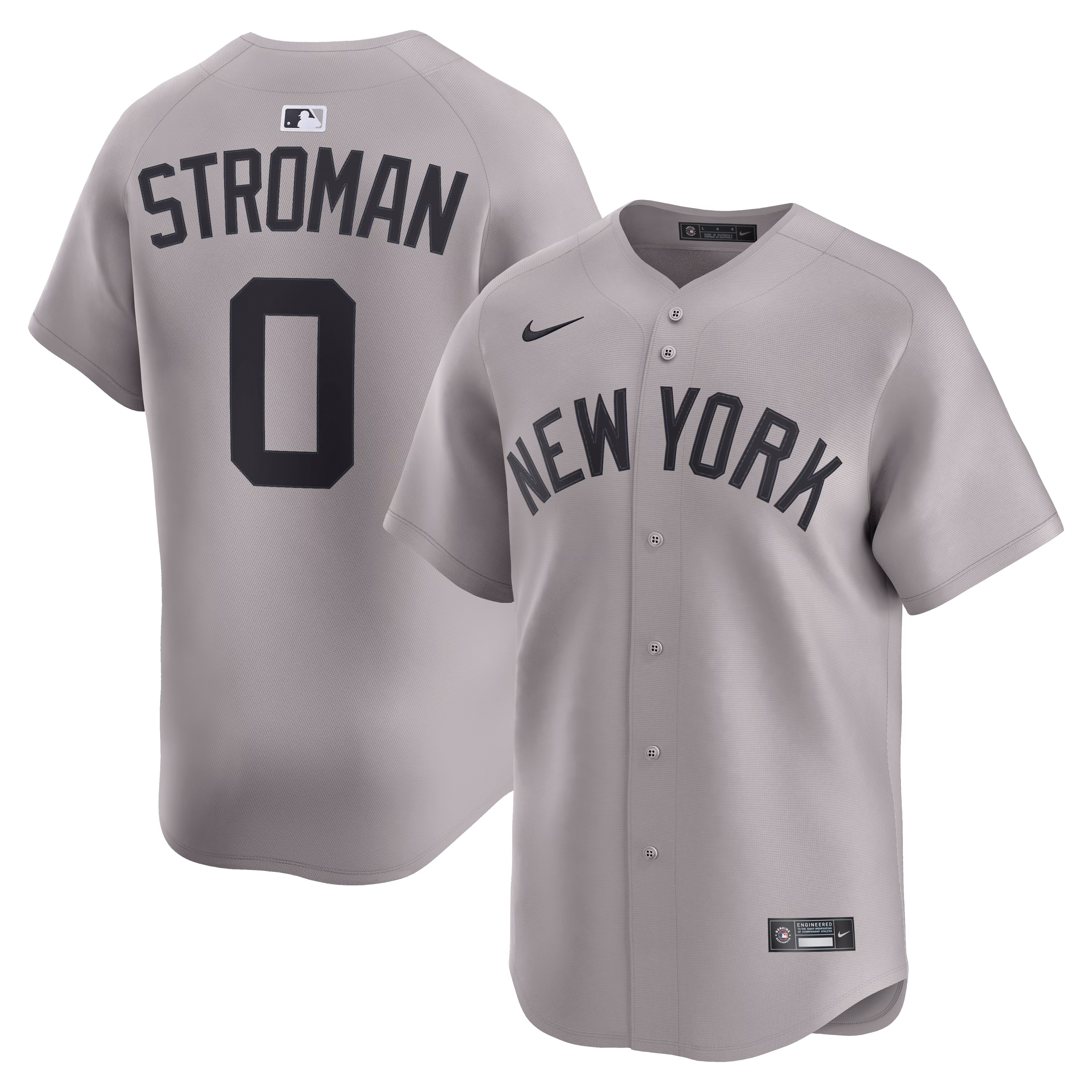 New York Yankees Marcus Stroman #0 Gray Road Limited Player Jersey