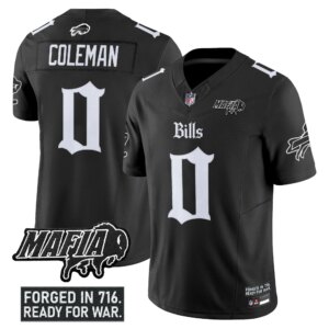 Keon Coleman #0 Buffalo Bills BUF 'Gothic Cold Front Edition' Vapor Limited Jersey V2 - All Stitched