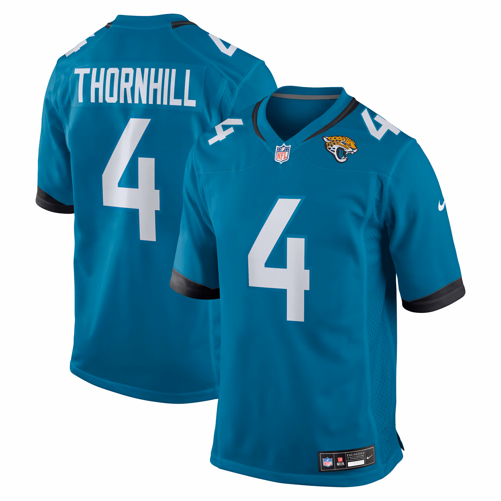 Juan Thornhill #4 Jacksonville Jaguars Team Game Jersey - Teal