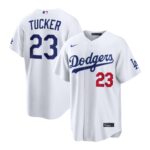 Kyle Tucker #23 Los Angeles Dodgers Home Cool Base Jersey - White