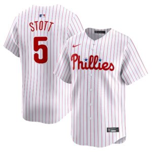 Men's Philadelphia Phillies #5 Bryson Stott  White Home Limited Player Jersey