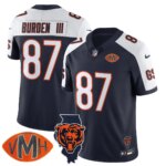 Luther Burden III #87 Chicago Bears CHI Honor Virginia Halas McCaskey Jersey - All Stitched