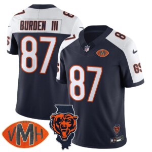 Luther Burden III #87 Chicago Bears CHI Honor Virginia Halas McCaskey Jersey - All Stitched