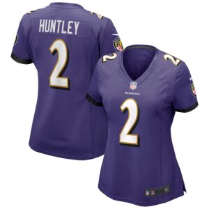 Tyler Huntley Baltimore Ravens  Women's Game Jersey - Purple