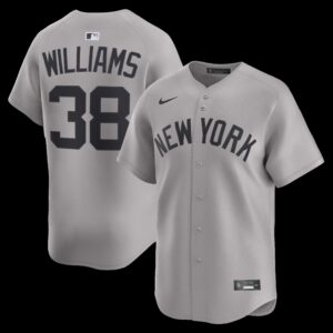 New York Yankees Devin Williams #38 Gray Road Limited Player Jersey