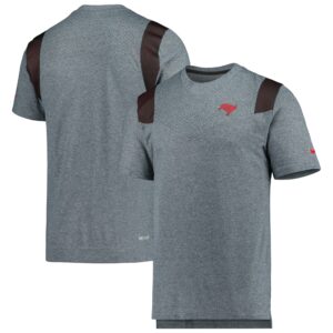 Men's Pewter Tampa Bay Buccaneers Sideline Tonal Logo Performance Player T-Shirt