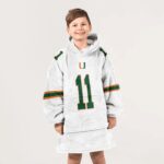 Kid C.B 11 Miami Football Unisex Blanket Hoodie