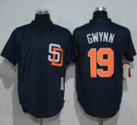 Mitchell And Ness 1996 San Diego Padres #19 Tony Gwynn Navy Blue Throwback Stitched Jersey