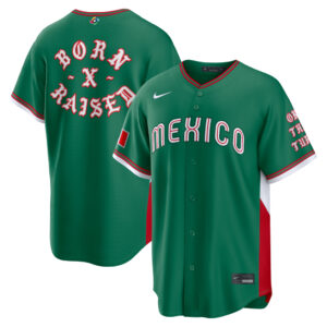 Mexico Baseball x Born x Raised 2026 World Baseball Classic Stadium Jersey - Green