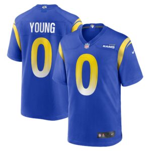 Byron Young Los Angeles Rams  Home Game Jersey - Royal