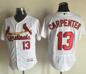 St. Louis Cardinals #13 Matt Carpenter White Flexbase Collection Stitched Jersey