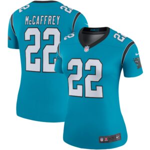 Christian McCaffrey Carolina Panthers  Women's Color Rush Legend Player Jersey - Blue