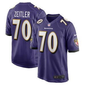 Kevin Zeitler Baltimore Ravens  Game Jersey - Purple