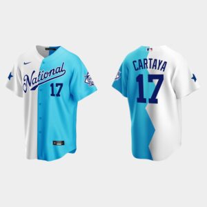 Men's Los Angeles Dodgers #17 Diego Cartaya 2022 All-Star Futures Game Split Jersey - White Teal