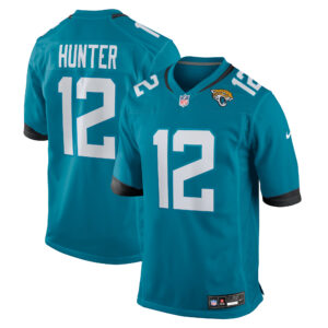 Men's Jacksonville Jaguars Travis Hunter #12 Teal 2025 NFL Draft First Round Pick Game Jersey