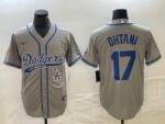 Men's Los Angeles Dodgers #17  Grey Shohei Ohtani Ohtani Jersey