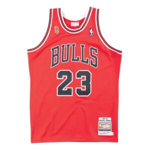 Authentic Jersey Chicago Bulls Road Finals 1995-96 Michael