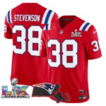Rhamondre Stevenson #38 New England Patriots Super Bowl LX Patch Vapor Limited Game Jersey - All Stitched