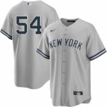 Men's New York Yankees #54 Aroldis Chapman Road Player  Cool Base Jersey