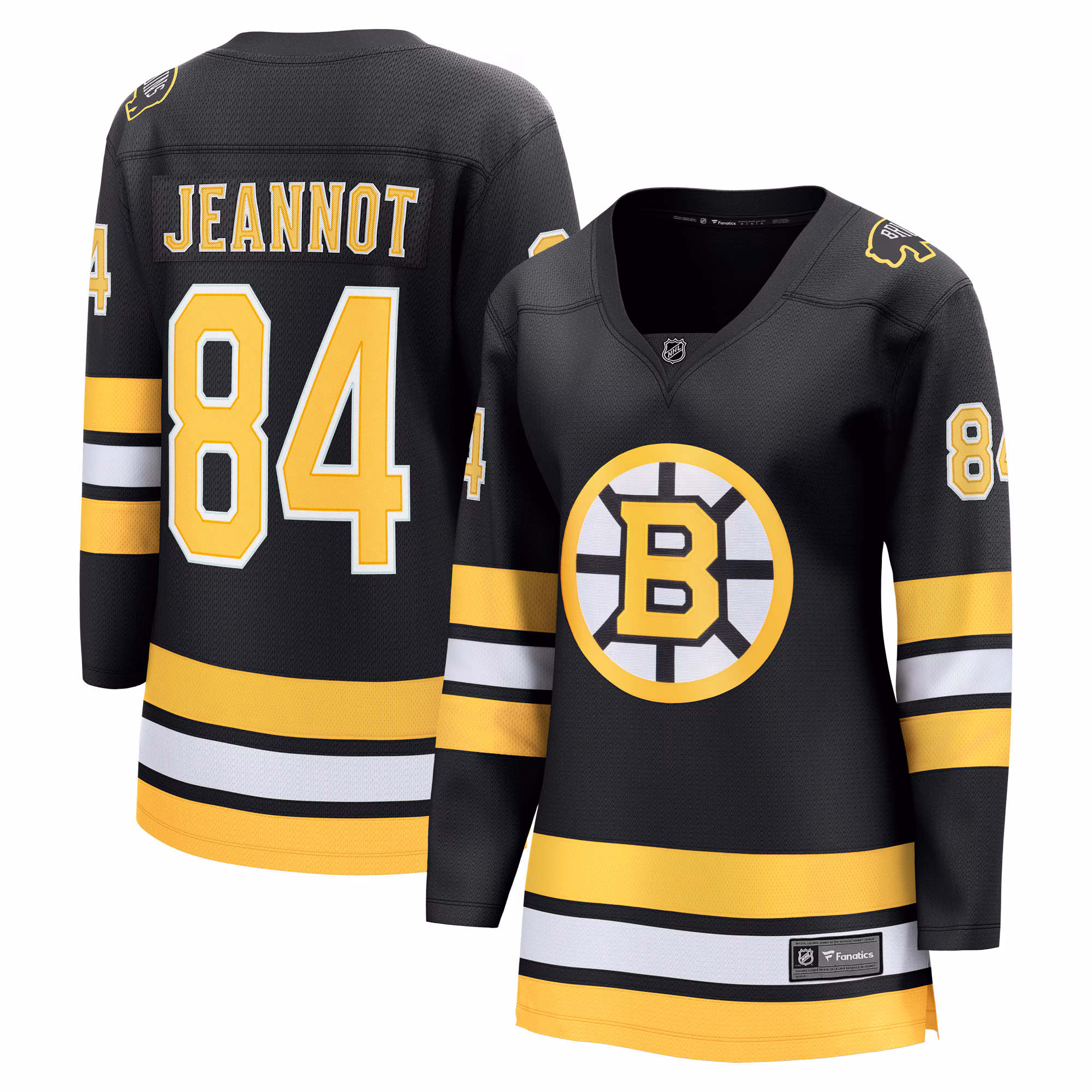 Women's Boston Bruins Tanner Jeannot #84 Fanatics Black Home Breakaway Player Jersey