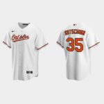 Men's Baltimore Orioles #35 Adley Rutschman Cool Base Home Jersey - White