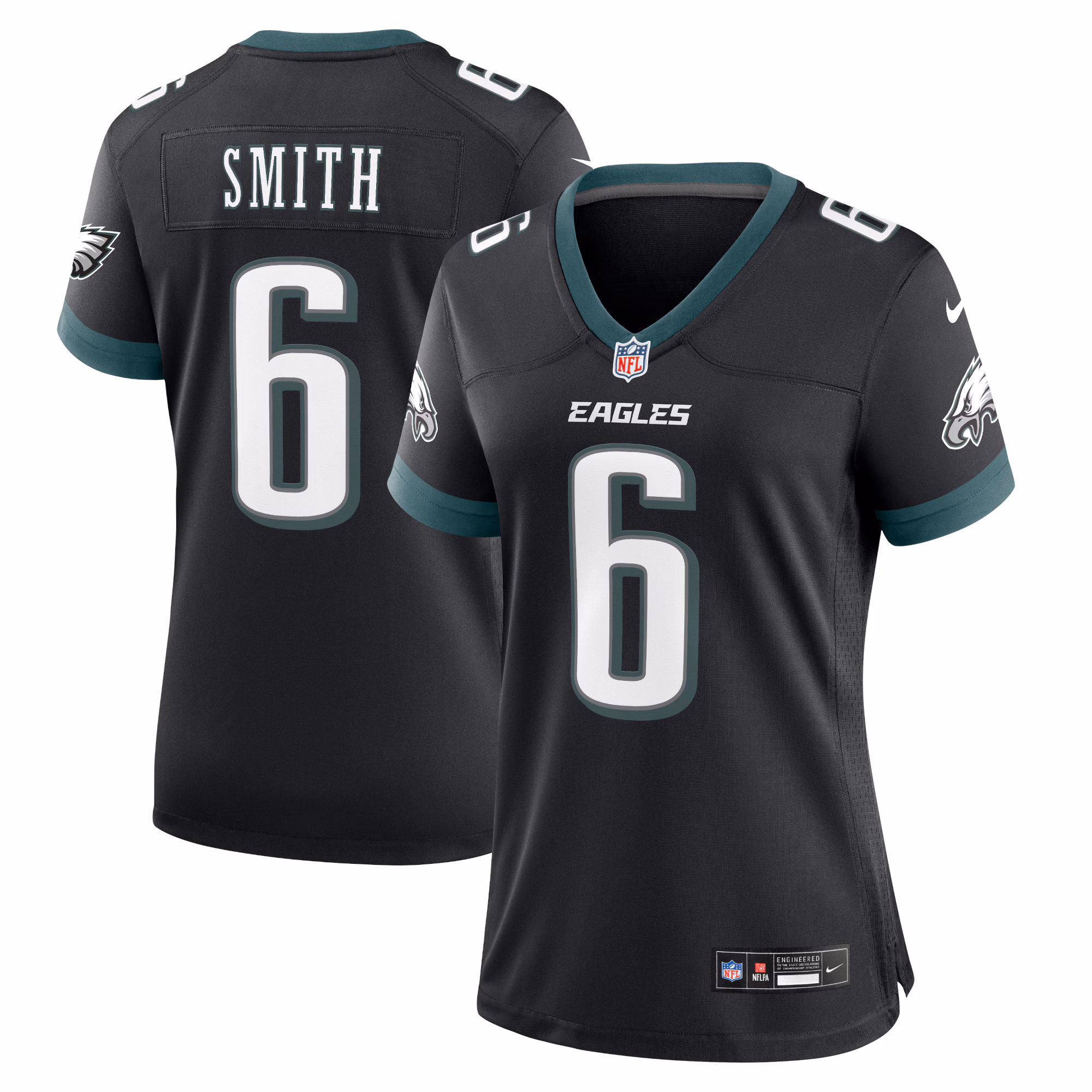 DeVonta Smith Philadelphia Eagles Women's Alternate Game Jersey - Black
