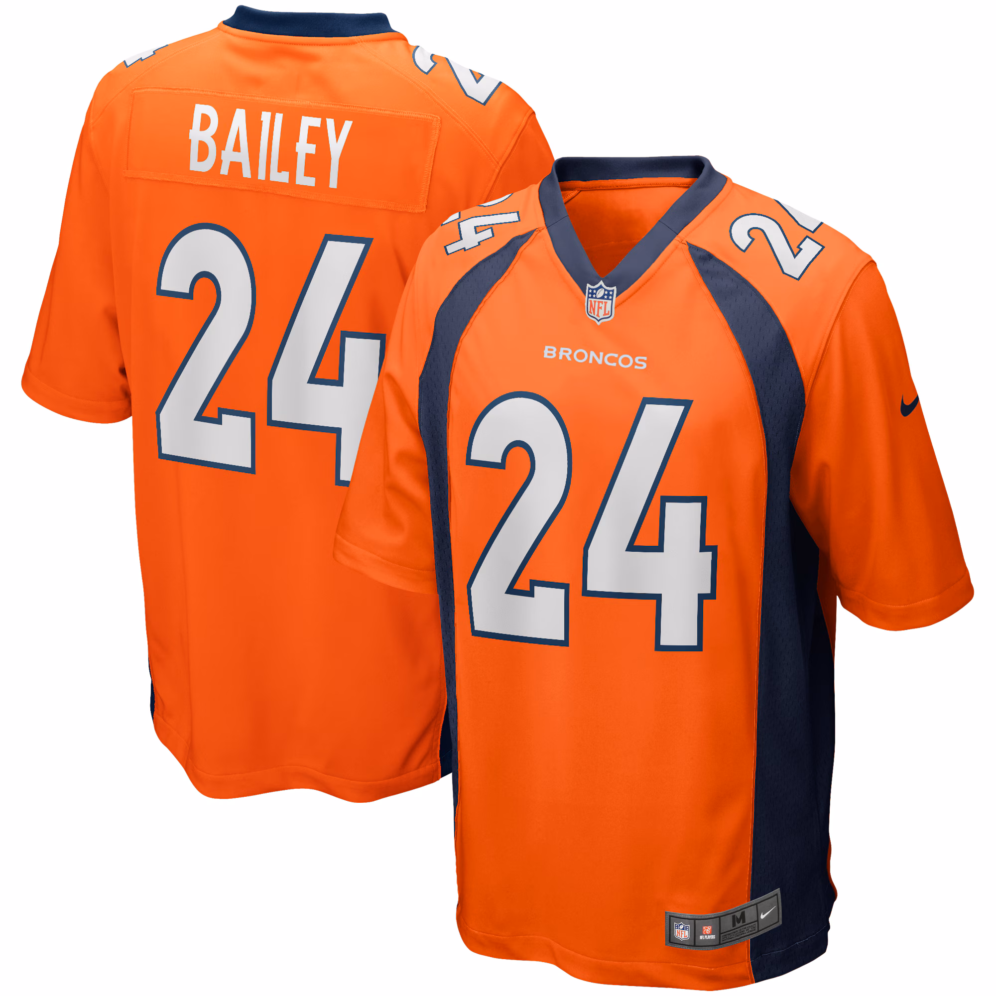Champ Bailey Denver Broncos Game Retired Player Jersey - Orange
