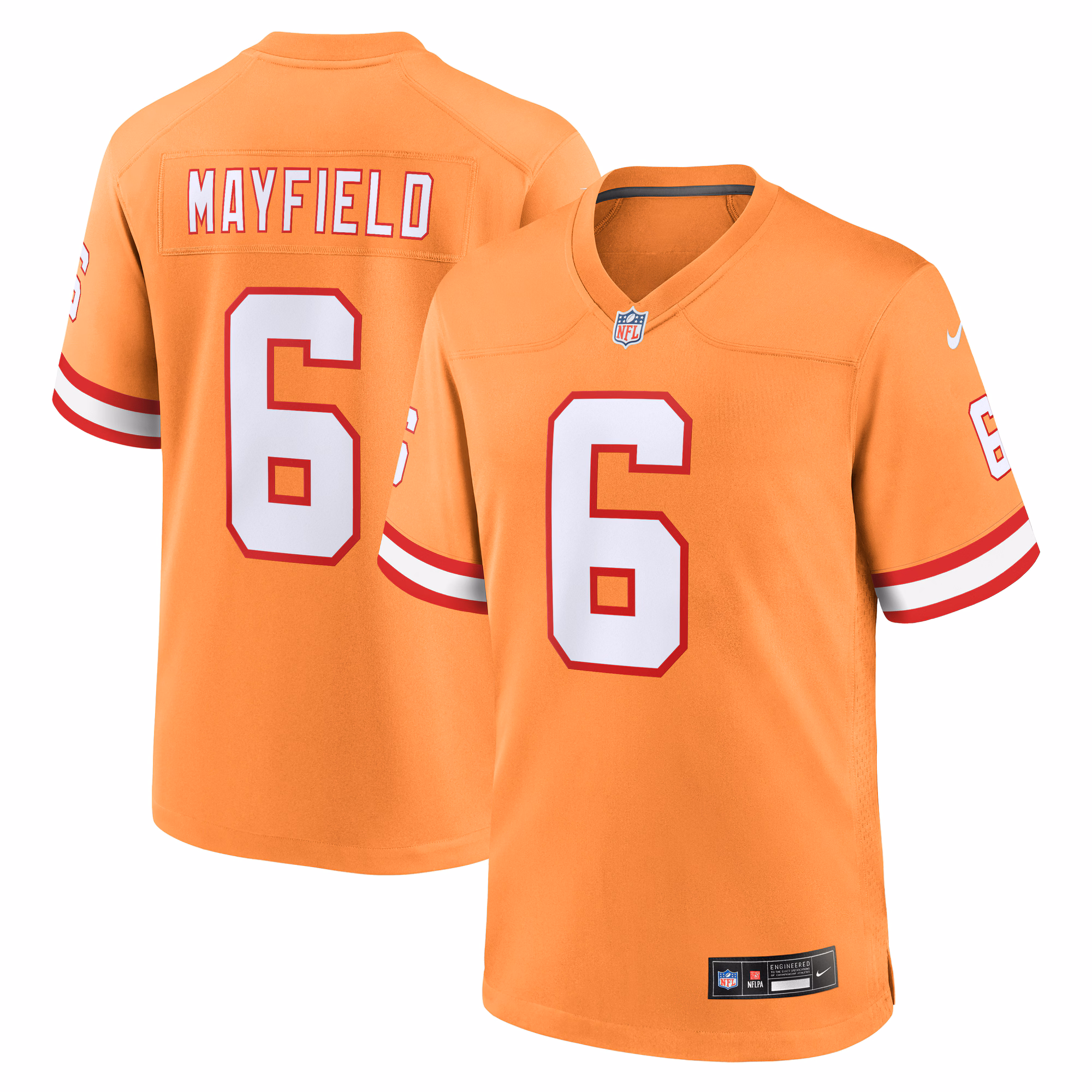 Baker Mayfield Tampa Bay Buccaneers Throwback Game Jersey - Orange