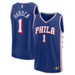 Men's Philadelphia 76ers James Harden  Royal 2023/24 Fast Break Replica Jersey - Icon Edition