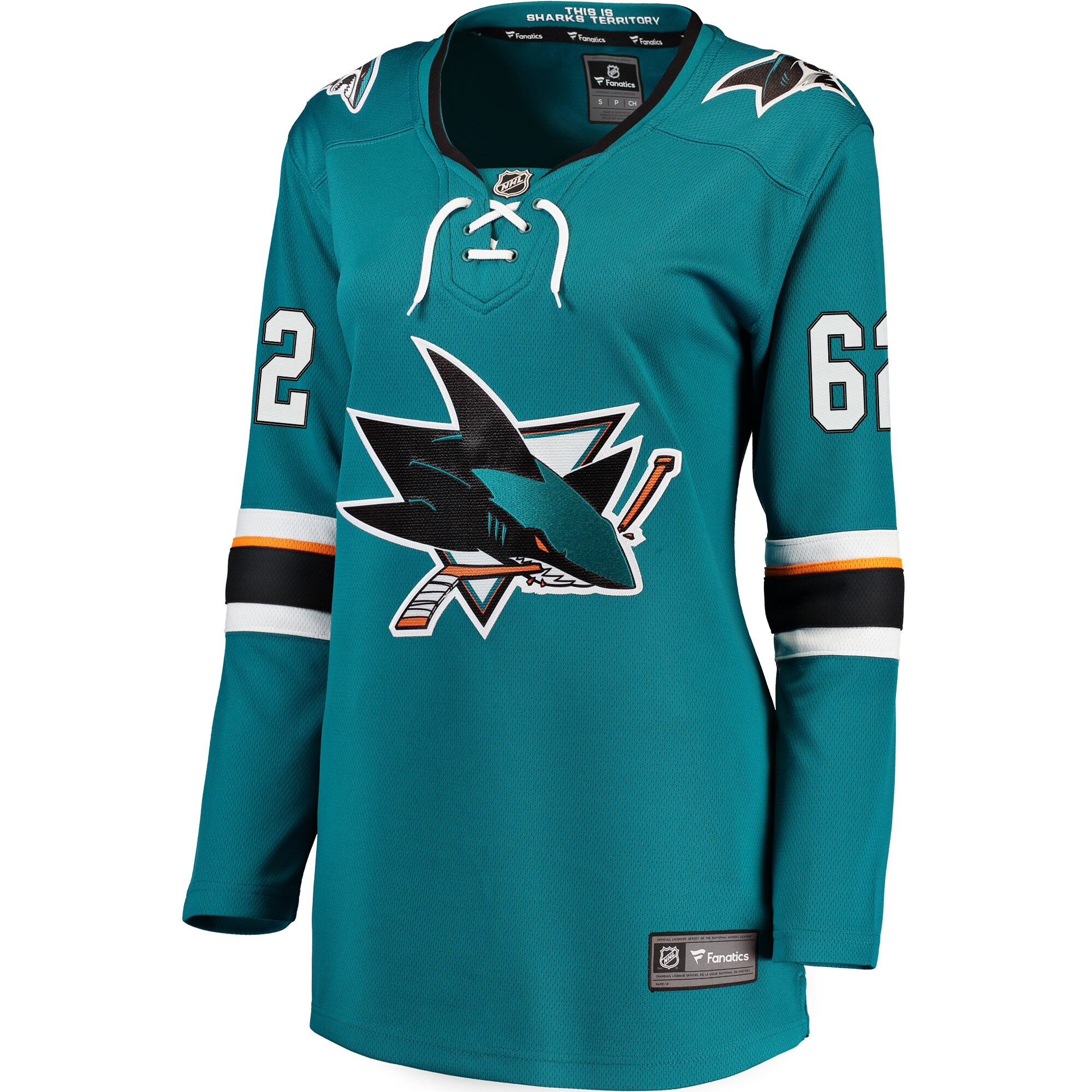 Kevin Labanc San Jose Sharks Women's Breakaway Jersey - Teal - Image 2