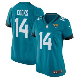 Elijah Cooks Jacksonville Jaguars Women's Team Game Jersey -  Teal