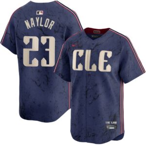Men's Cleveland Guardians #23 Bo Naylor 2024 Navy City Connect Limited Jersey