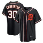 Kerry Carpenter #30 Detroit Tigers Fashion Replica Out Jersey - Black
