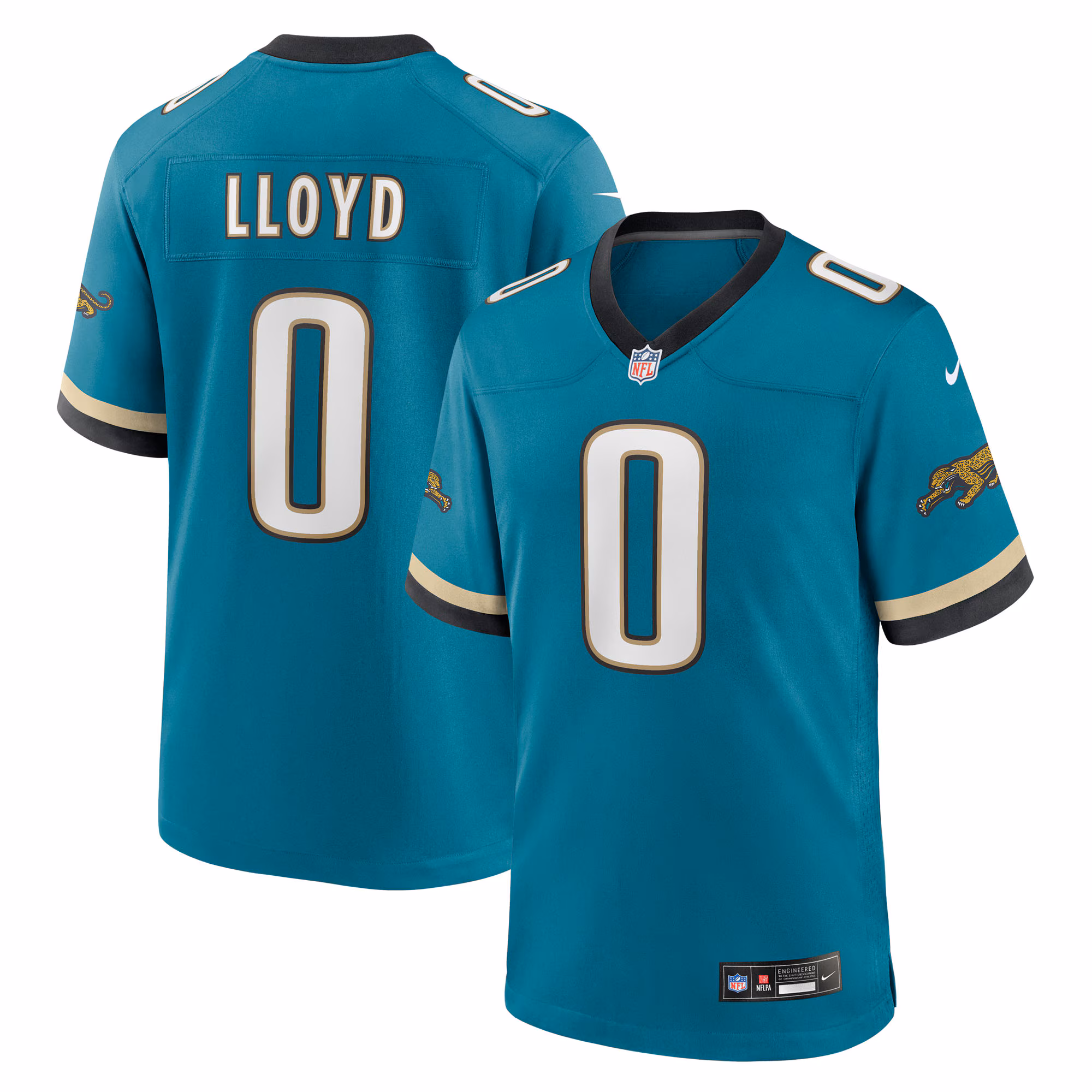 Devin Lloyd #0 Jacksonville Jaguars Alternate 2 Prowler Throwback Game Jersey - Teal