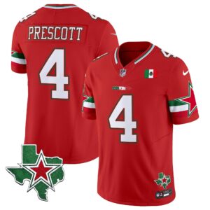 Dak Prescott # 4 2025 Dallas Cowboys Mexico Vapor Limited Jersey - All Stitched