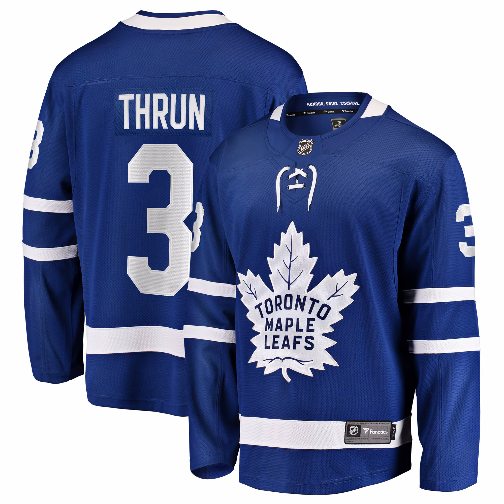 Toronto Maple Leafs Henry Thrun #3 Fanatics Blue Home Breakaway Jersey