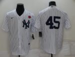 Men's  New York Yankees #45 Gerrit Cole White Cool Base Stitched Jersey