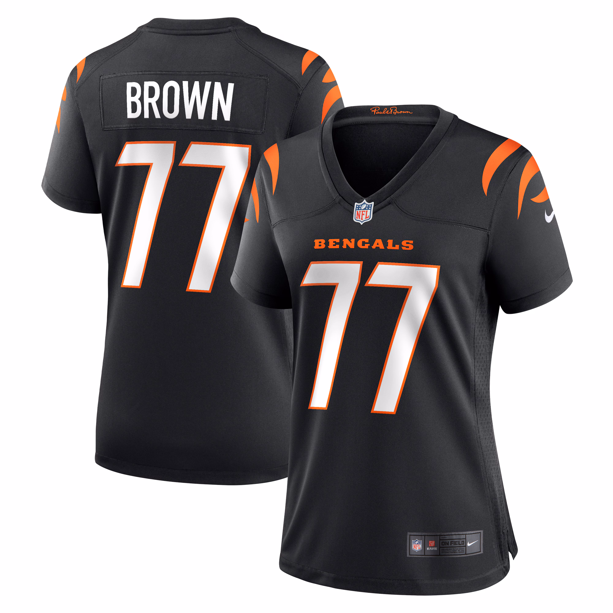 Trent Brown Cincinnati Bengals Women's Game Jersey -  Black
