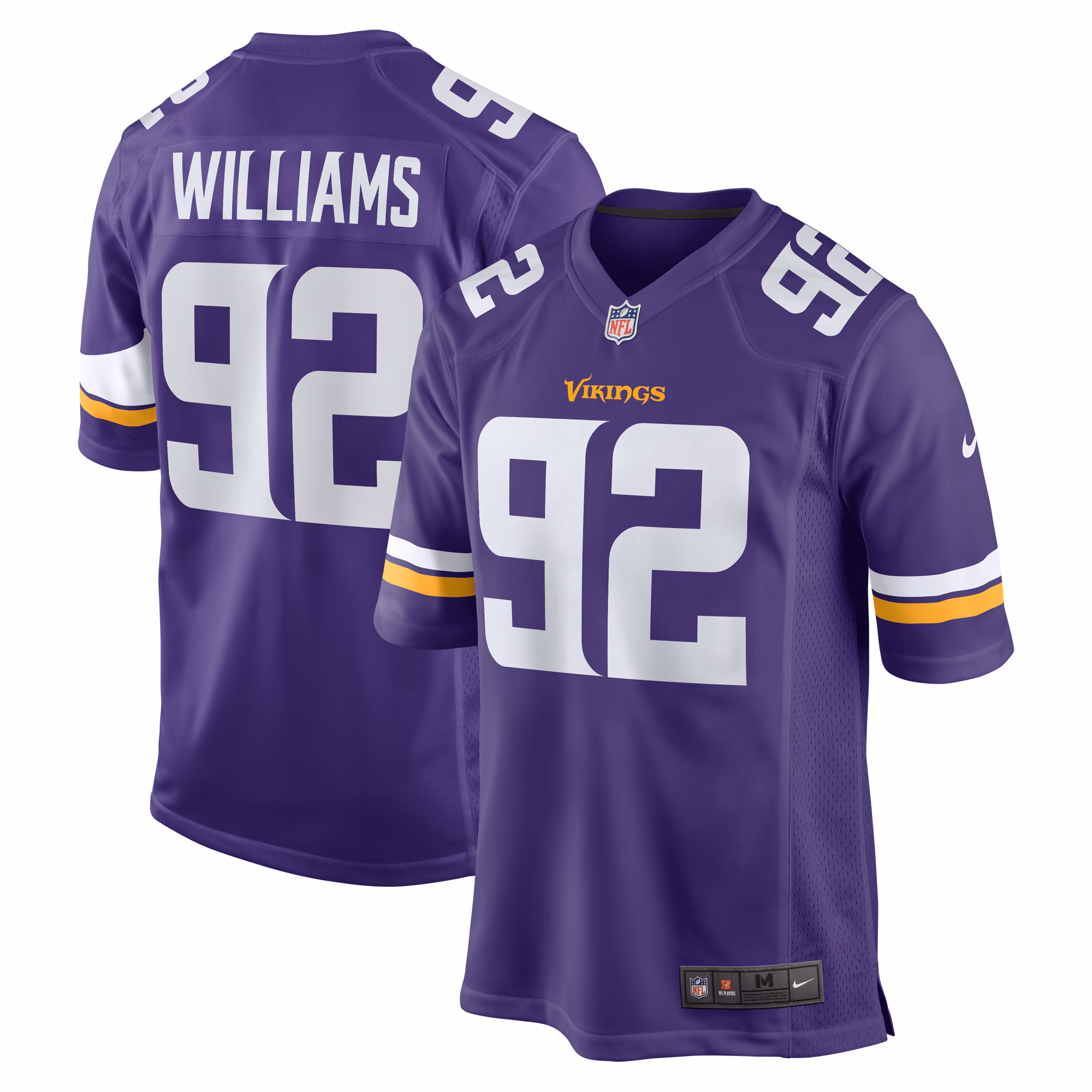 Jonah Williams Minnesota Vikings Team Game Jersey -  Purple
