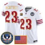 Christian McCaffrey #23 San Francisco 49ers United States 250th Anniversary Patch Vapor Limited Jersey - All Stitched