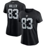 Women's Darren Waller Black Las Vegas Raiders Name & Number T-Shirt