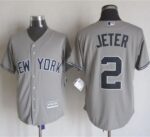 New York Yankees #2 Derek Jeter Grey New Cool Base Stitched Jersey